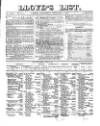 Lloyd's List Wednesday 07 February 1866 Page 1