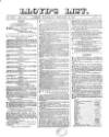 Lloyd's List Wednesday 28 February 1866 Page 1