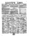 Lloyd's List Wednesday 15 January 1868 Page 1