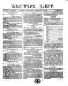 Lloyd's List Wednesday 15 September 1869 Page 1