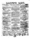 Lloyd's List Thursday 02 December 1869 Page 1