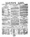 Lloyd's List Saturday 04 December 1869 Page 1