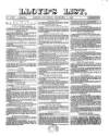 Lloyd's List Saturday 11 December 1869 Page 1