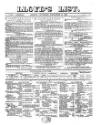 Lloyd's List Thursday 30 December 1869 Page 1