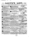 Lloyd's List Wednesday 02 February 1870 Page 1