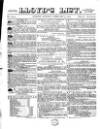 Lloyd's List Monday 21 February 1870 Page 1