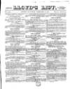 Lloyd's List Saturday 26 February 1870 Page 1