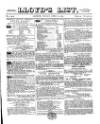 Lloyd's List Friday 08 April 1870 Page 1