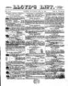 Lloyd's List Saturday 28 May 1870 Page 1