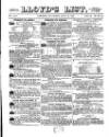 Lloyd's List Saturday 30 July 1870 Page 1