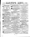 Lloyd's List Monday 15 August 1870 Page 1