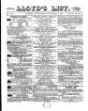 Lloyd's List Wednesday 07 September 1870 Page 1
