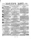 Lloyd's List Saturday 03 December 1870 Page 1