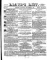 Lloyd's List Thursday 08 December 1870 Page 1
