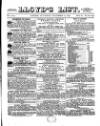 Lloyd's List Saturday 10 December 1870 Page 1