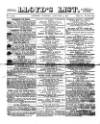 Lloyd's List Tuesday 03 January 1871 Page 1