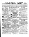 Lloyd's List Saturday 02 September 1871 Page 1