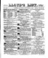 Lloyd's List Saturday 09 September 1871 Page 1