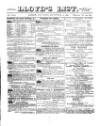Lloyd's List Saturday 30 September 1871 Page 1