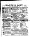 Lloyd's List Saturday 09 December 1871 Page 1