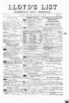 Lloyd's List Monday 15 January 1872 Page 1