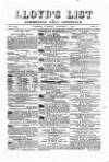 Lloyd's List Tuesday 02 January 1872 Page 1