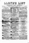 Lloyd's List Wednesday 03 January 1872 Page 1