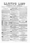 Lloyd's List Thursday 01 February 1872 Page 1