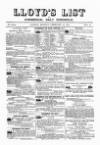 Lloyd's List Monday 19 February 1872 Page 1