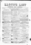 Lloyd's List Thursday 22 February 1872 Page 1
