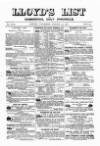 Lloyd's List Thursday 29 August 1872 Page 1