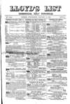 Lloyd's List Wednesday 29 January 1873 Page 1