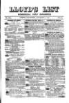 Lloyd's List Wednesday 02 September 1874 Page 1