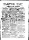 Lloyd's List Monday 01 November 1875 Page 1