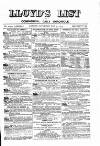 Lloyd's List Saturday 31 May 1879 Page 1