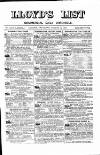 Lloyd's List Saturday 14 August 1880 Page 1