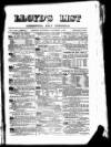 Lloyd's List Saturday 01 October 1881 Page 1