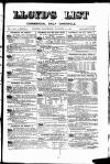 Lloyd's List Saturday 29 October 1881 Page 1