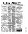 Dorking and Leatherhead Advertiser Saturday 29 October 1887 Page 1