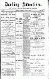 Dorking and Leatherhead Advertiser Saturday 25 August 1888 Page 1