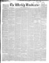 Weekly Vindicator Saturday 11 August 1849 Page 1
