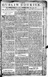 Dublin Courier Friday 24 October 1760 Page 1