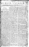 Dublin Courier Friday 27 February 1761 Page 1