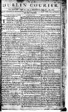 Dublin Courier Wednesday 12 August 1761 Page 1