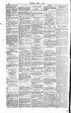 Huddersfield Daily Examiner Tuesday 04 April 1871 Page 2