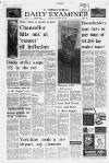 Huddersfield Daily Examiner Thursday 12 October 1972 Page 1