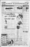 Huddersfield Daily Examiner Thursday 27 August 1981 Page 1