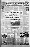 Huddersfield Daily Examiner Thursday 01 October 1981 Page 1