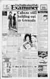 Huddersfield Daily Examiner Friday 28 October 1983 Page 1