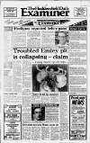 Huddersfield Daily Examiner Tuesday 23 October 1984 Page 1